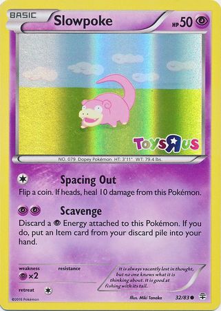 Slowpoke (32/83) (Toys R Us Promo) [XY: Generations] | Card Merchant Takapuna