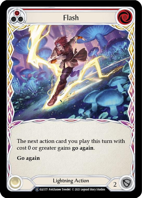Flash (Red) [U-ELE177] (Tales of Aria Unlimited)  Unlimited Rainbow Foil | Card Merchant Takapuna