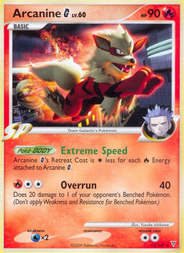 Arcanine G (15/147) [Platinum: Supreme Victors] | Card Merchant Takapuna