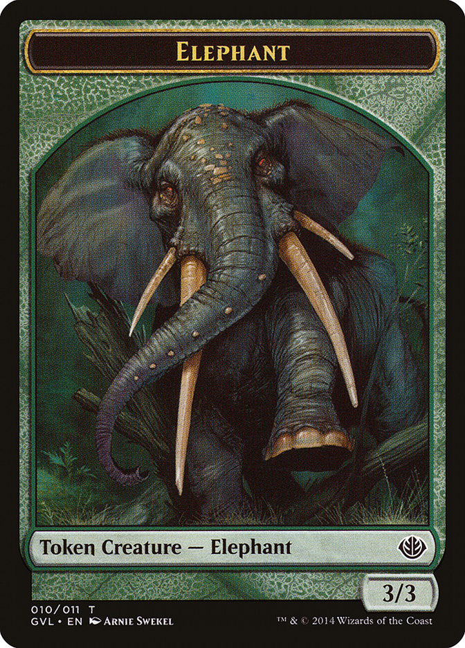 Elephant Token (Garruk vs. Liliana) [Duel Decks Anthology Tokens] | Card Merchant Takapuna