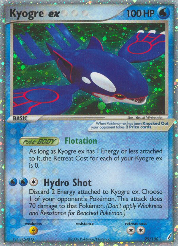 Kyogre ex (95/100) [EX: Crystal Guardians] | Card Merchant Takapuna