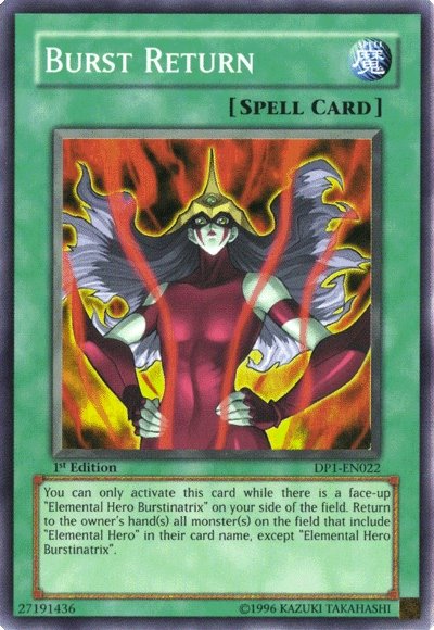 Burst Return [DP1-EN022] Super Rare | Card Merchant Takapuna