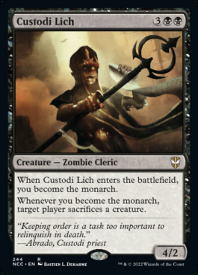 Custodi Lich [Streets of New Capenna Commander] | Card Merchant Takapuna