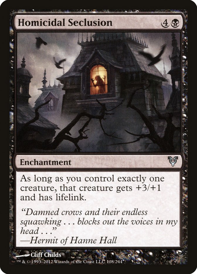 Homicidal Seclusion [Avacyn Restored] | Card Merchant Takapuna