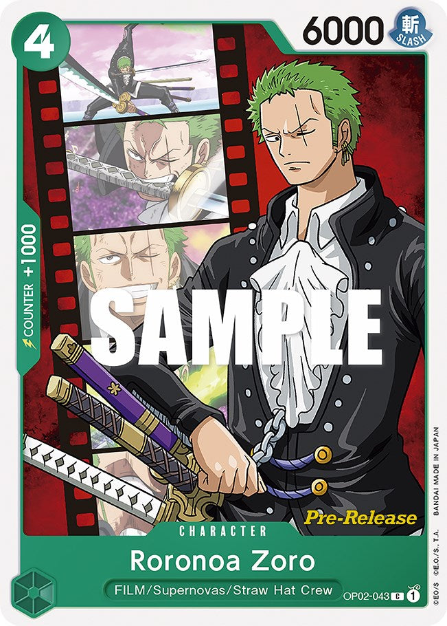 Roronoa Zoro [Paramount War Pre-Release Cards] | Card Merchant Takapuna