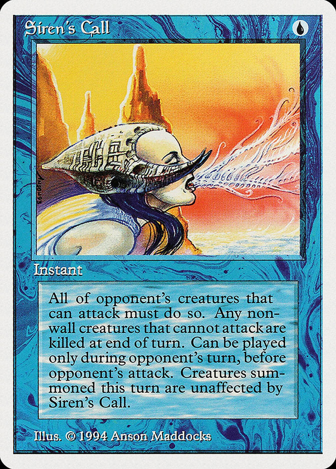Siren's Call [Summer Magic / Edgar] | Card Merchant Takapuna