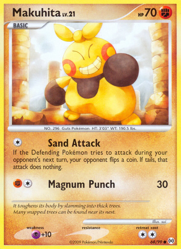 Makuhita (68/99) [Platinum: Arceus] | Card Merchant Takapuna