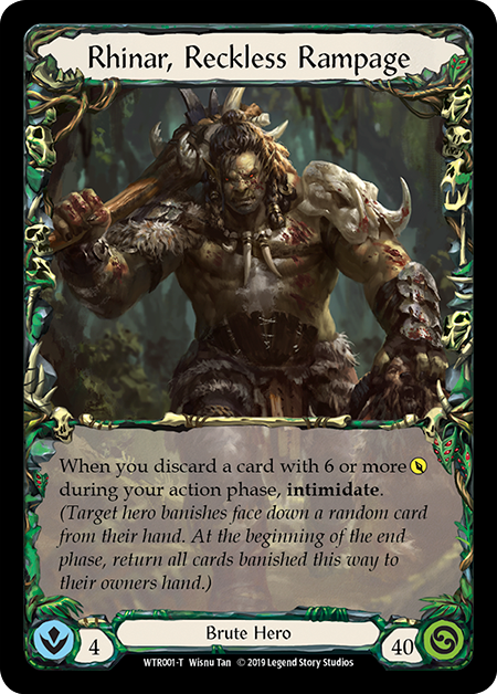 Quicken // Rhinar, Reckless Rampage [WTR225 // WTR001] (Welcome to Rathe)  1st Edition Normal | Card Merchant Takapuna