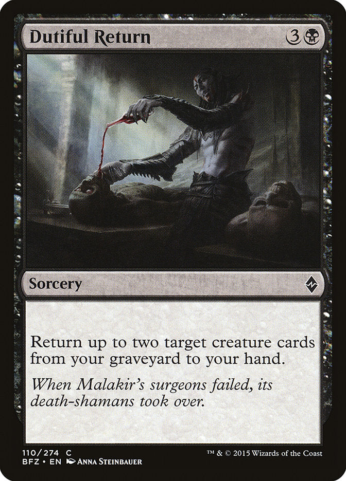 Dutiful Return [Battle for Zendikar] | Card Merchant Takapuna