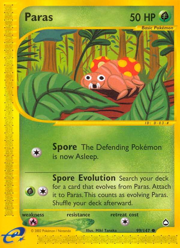 Paras (99/147) [Aquapolis] | Card Merchant Takapuna