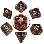 Mini Polyhedral Dice Set: Ethereal Black | Card Merchant Takapuna