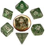 Mini Polyhedral Dice Set: Ethereal Green | Card Merchant Takapuna