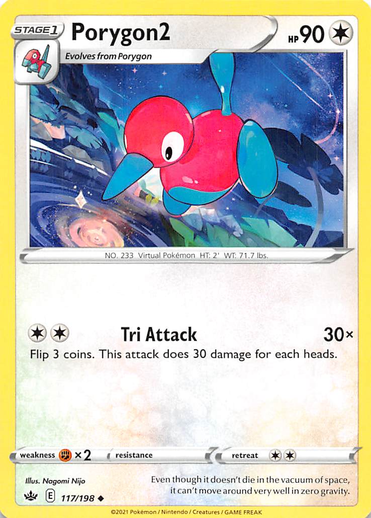 Porygon2 (117/198) [Sword & Shield: Chilling Reign] | Card Merchant Takapuna