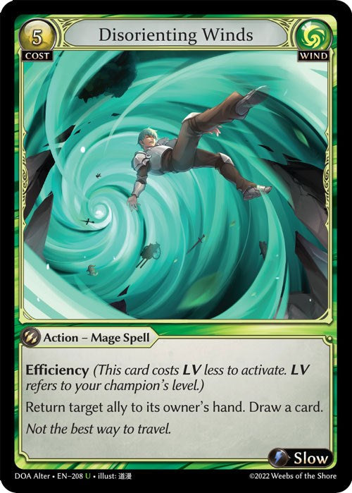 Disorienting Winds (208) [Dawn of Ashes: Alter Edition] | Card Merchant Takapuna