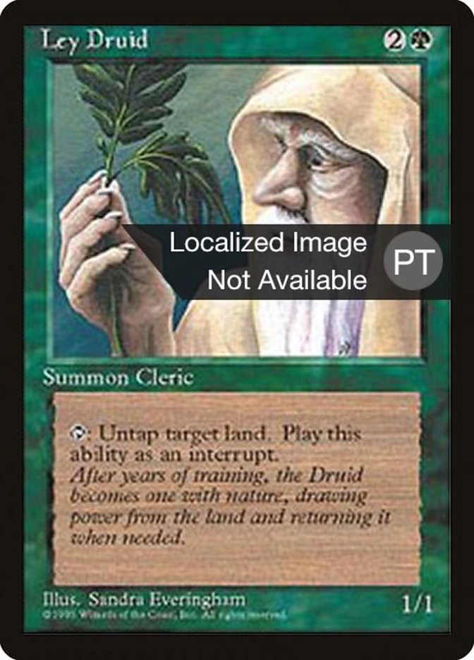 Ley Druid [Fourth Edition (Foreign Black Border)] | Card Merchant Takapuna