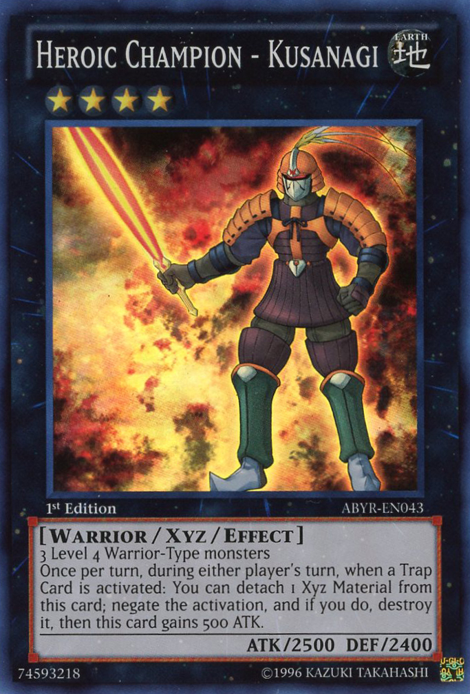 Heroic Champion - Kusanagi [ABYR-EN043] Super Rare | Card Merchant Takapuna