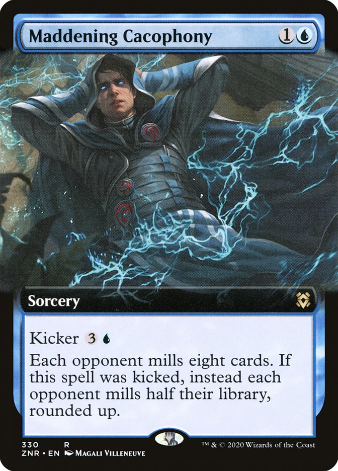 Maddening Cacophony (Extended Art) [Zendikar Rising] | Card Merchant Takapuna