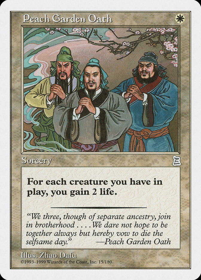 Peach Garden Oath [Portal Three Kingdoms] | Card Merchant Takapuna