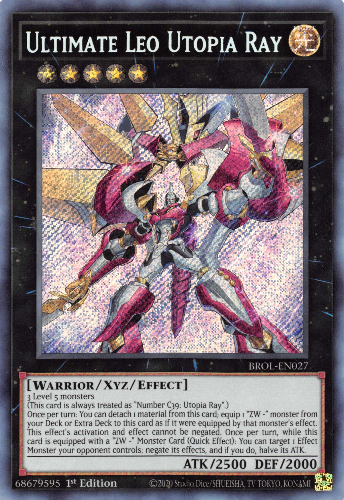 Ultimate Leo Utopia Ray [BROL-EN027] Secret Rare | Card Merchant Takapuna