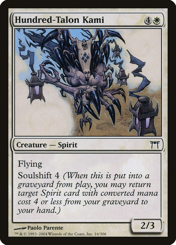 Hundred-Talon Kami [Champions of Kamigawa] | Card Merchant Takapuna