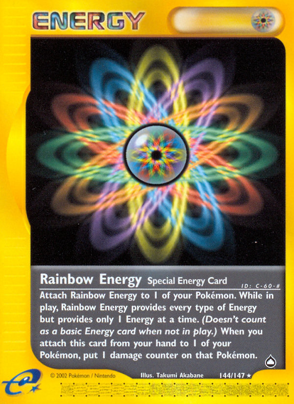 Rainbow Energy (144/147) [Aquapolis] | Card Merchant Takapuna