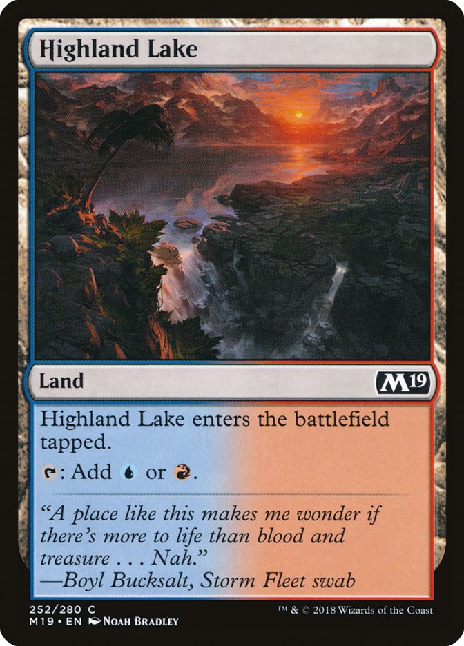 Highland Lake [Core Set 2019] | Card Merchant Takapuna