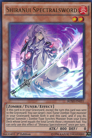 Shiranui Spectralsword [BOSH-EN031] Ultra Rare | Card Merchant Takapuna