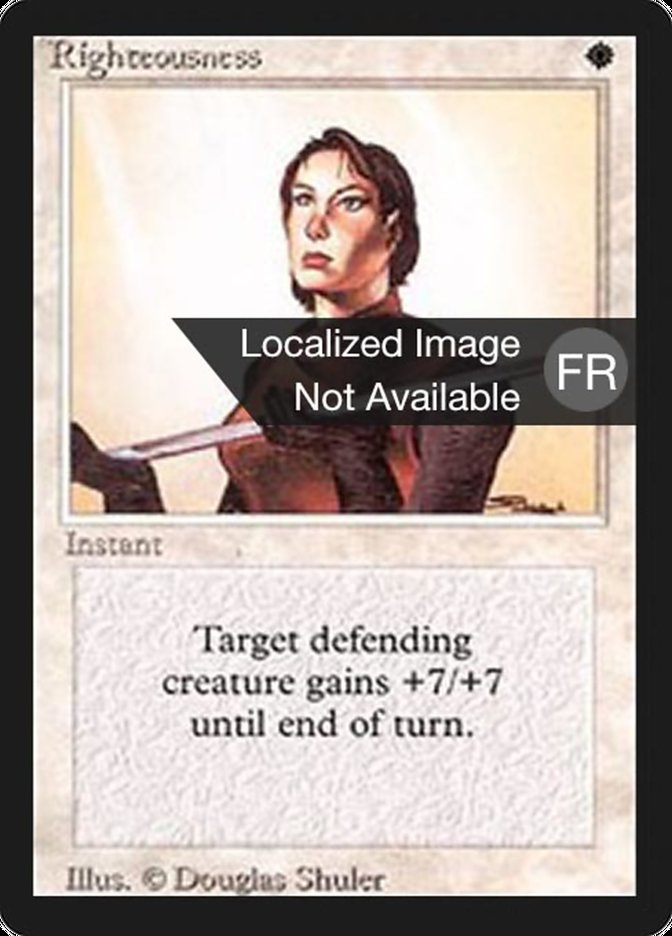 Righteousness [Foreign Black Border] | Card Merchant Takapuna