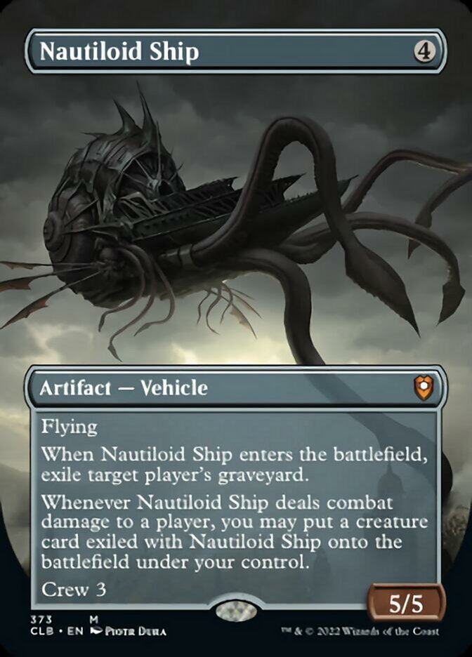 Nautiloid Ship (Borderless Alternate Art) [Commander Legends: Battle for Baldur's Gate] | Card Merchant Takapuna