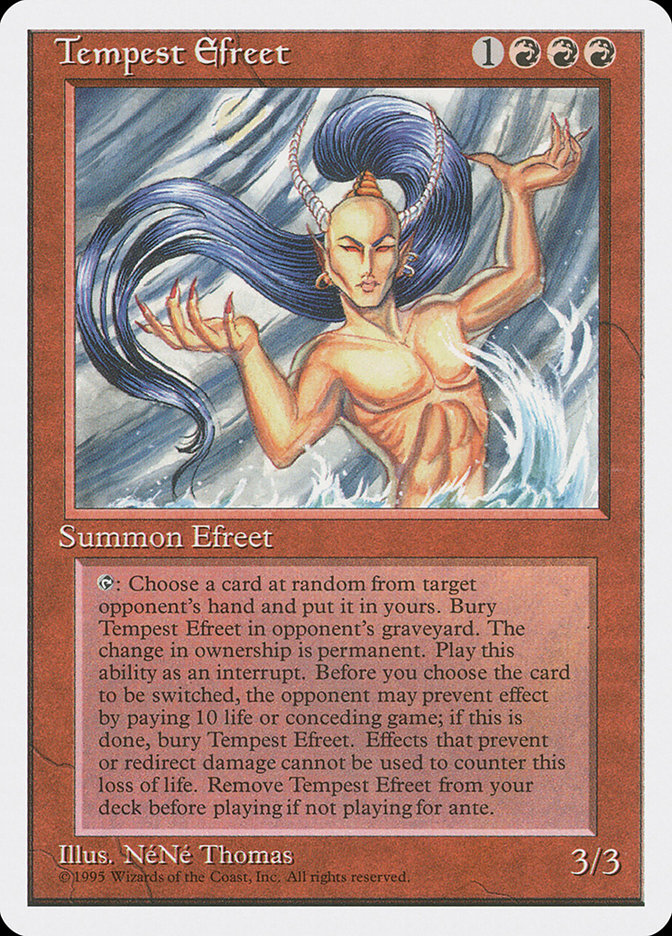 Tempest Efreet [Fourth Edition] | Card Merchant Takapuna