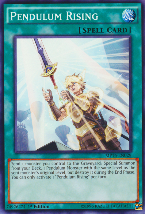 Pendulum Rising [MP16-EN029] Common | Card Merchant Takapuna