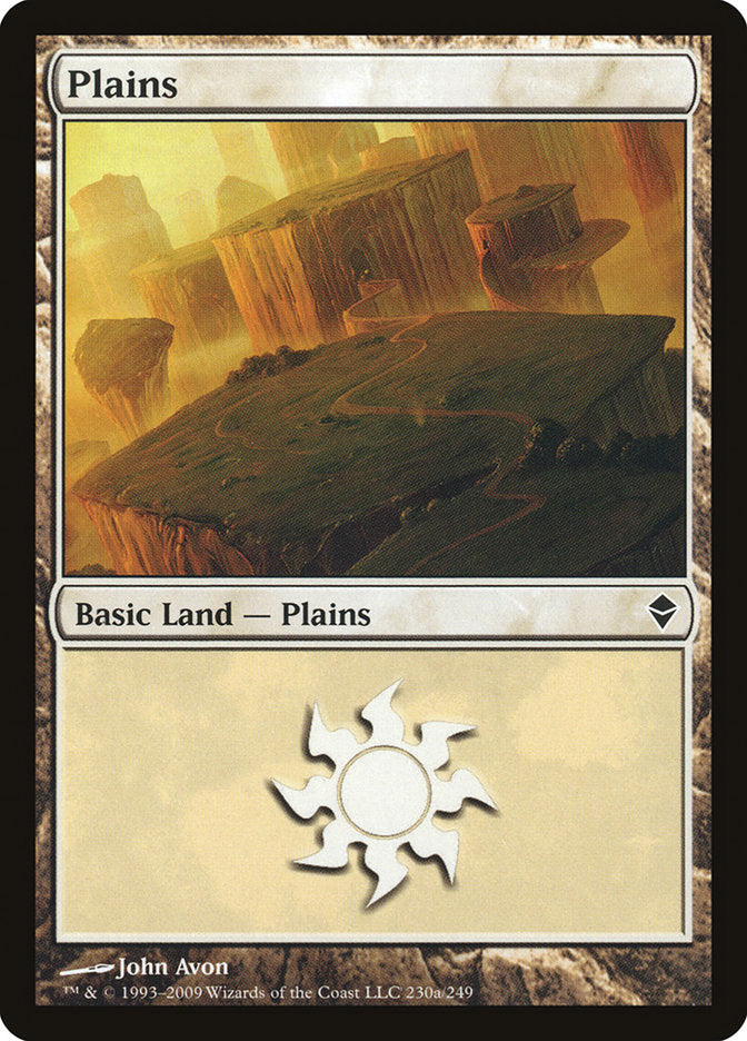 Plains (230a) [Zendikar] | Card Merchant Takapuna