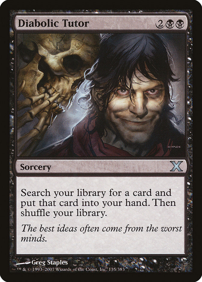 Diabolic Tutor [Tenth Edition] | Card Merchant Takapuna