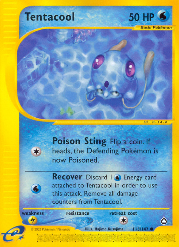 Tentacool (113/147) [Aquapolis] | Card Merchant Takapuna