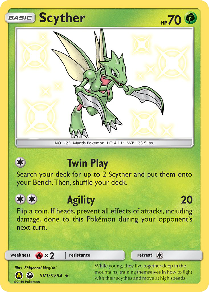 Scyther (SV1/SV94) [Sun & Moon: Hidden Fates - Shiny Vault] | Card Merchant Takapuna