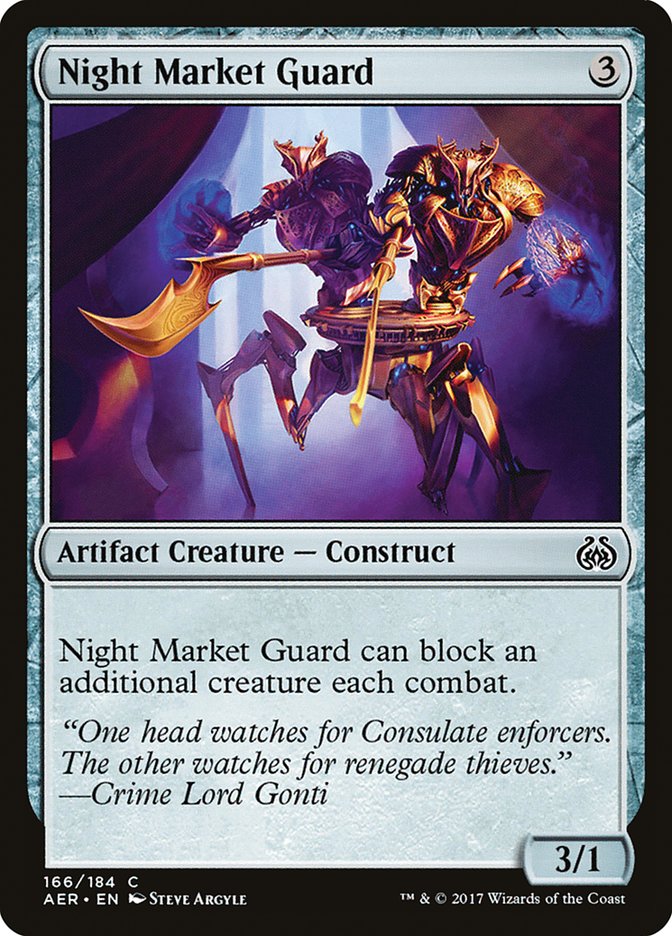 Night Market Guard [Aether Revolt] | Card Merchant Takapuna