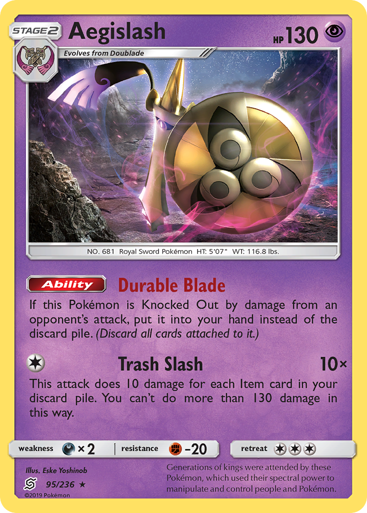 Aegislash (95/236) [Sun & Moon: Unified Minds] | Card Merchant Takapuna