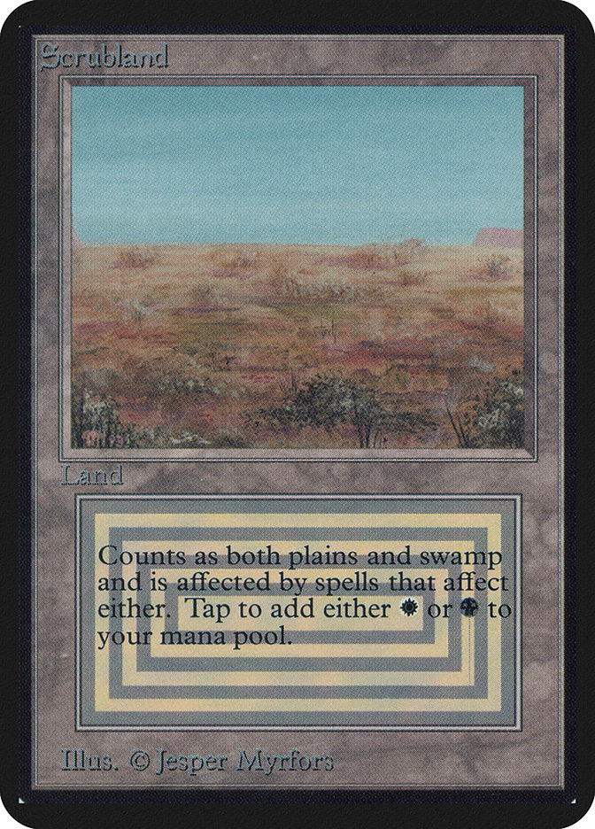 Scrubland [Alpha Edition] | Card Merchant Takapuna