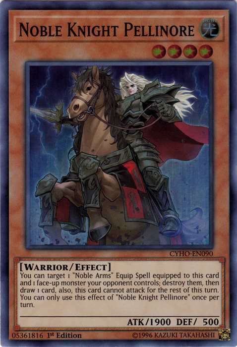 Noble Knight Pellinore [CYHO-EN090] Super Rare | Card Merchant Takapuna