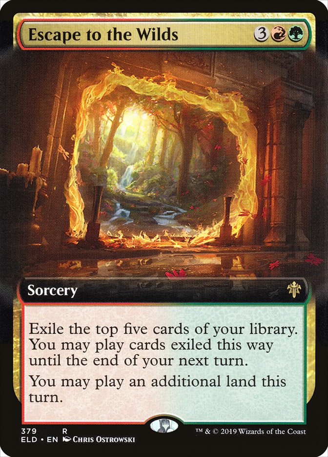 Escape to the Wilds (Extended Art) [Throne of Eldraine] | Card Merchant Takapuna