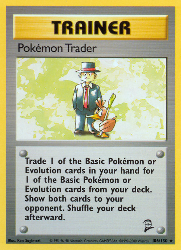 Pokemon Trader (106/130) [Base Set 2] | Card Merchant Takapuna