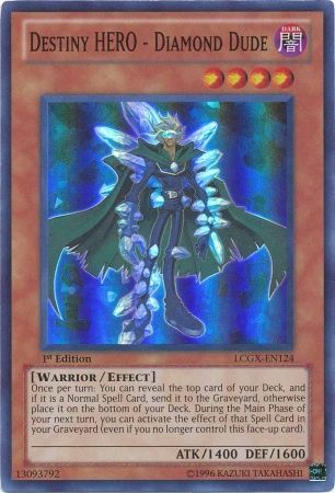 Destiny HERO - Diamond Dude [LCGX-EN124] Super Rare | Card Merchant Takapuna