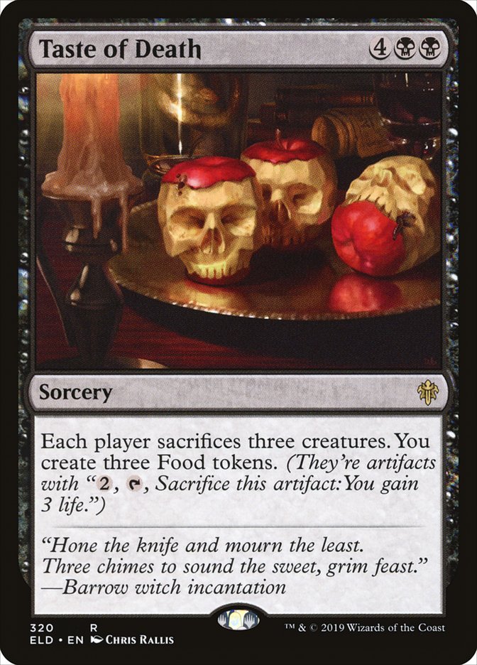 Taste of Death [Throne of Eldraine] | Card Merchant Takapuna