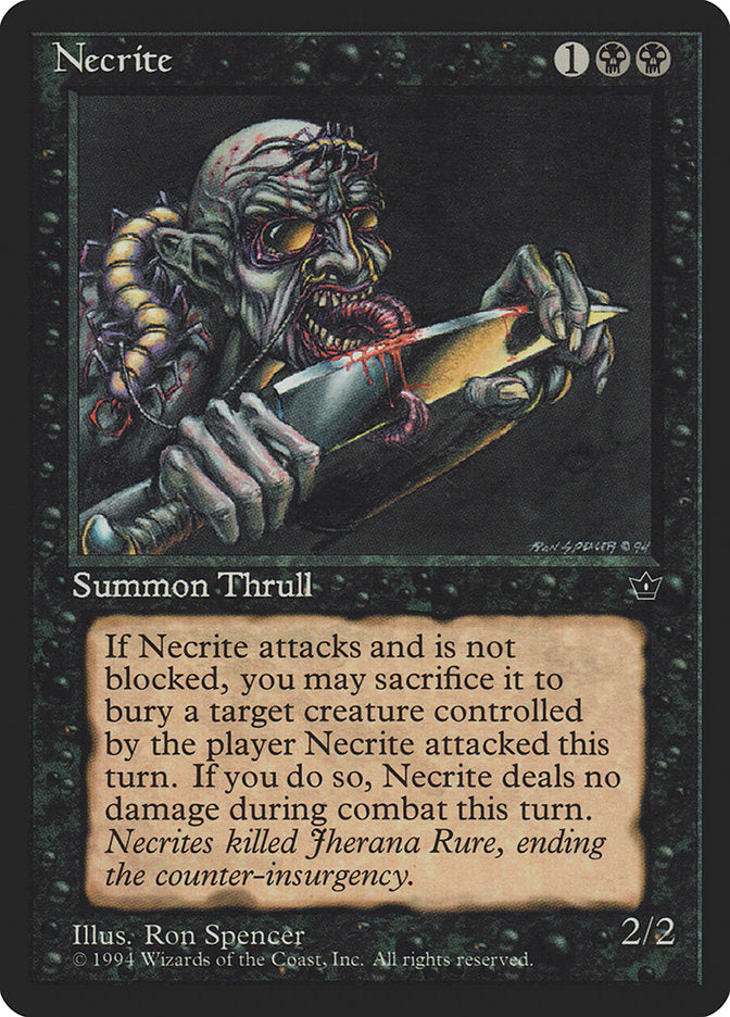 Necrite (Ron Spencer) [Fallen Empires] | Card Merchant Takapuna