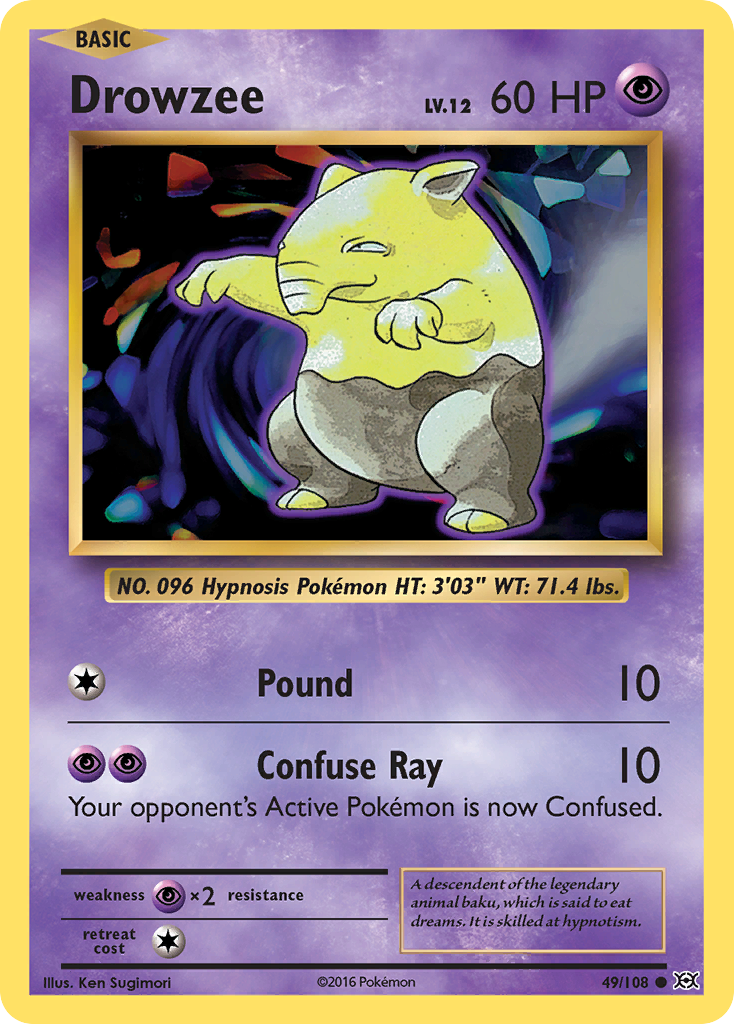 Drowzee (49/108) [XY: Evolutions] | Card Merchant Takapuna