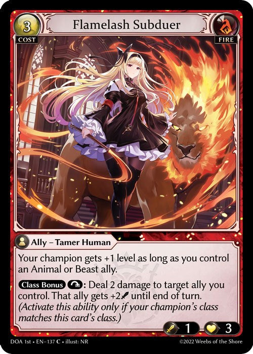 Flamelash Subduer (137) [Dawn of Ashes: 1st Edition] | Card Merchant Takapuna