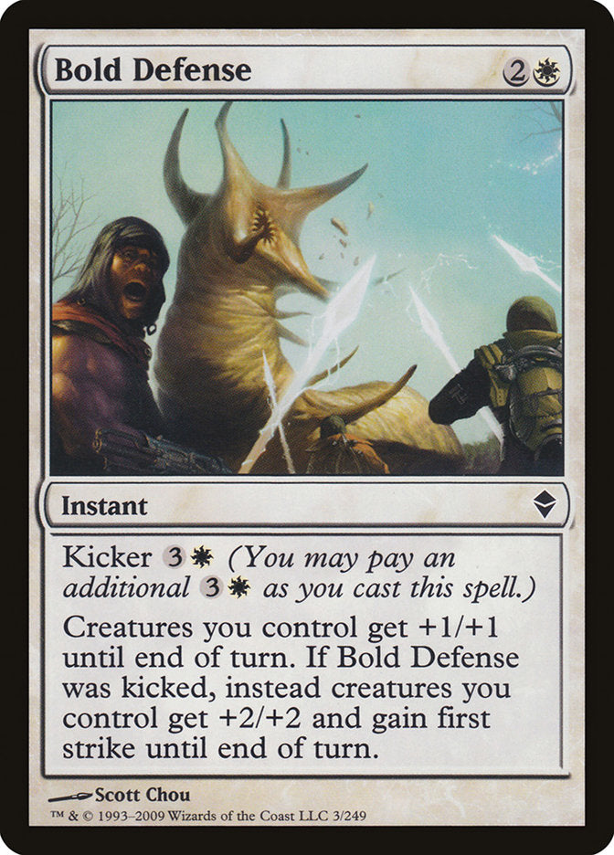 Bold Defense [Zendikar] | Card Merchant Takapuna