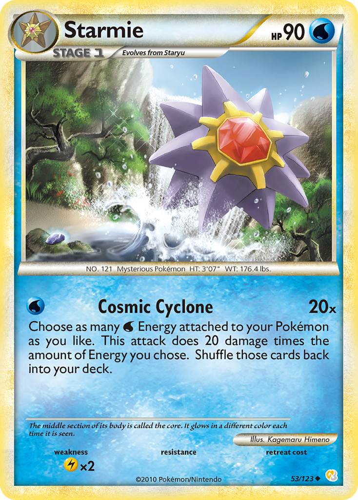 Starmie (53/123) [HeartGold & SoulSilver: Base Set] | Card Merchant Takapuna