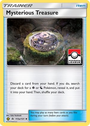 Mysterious Treasure (113a/131) (League Promo) [Sun & Moon: Forbidden Light] | Card Merchant Takapuna