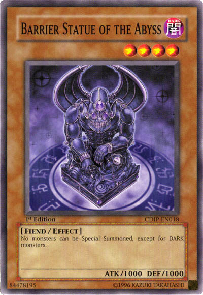 Barrier Statue of the Abyss [CDIP-EN018] Common | Card Merchant Takapuna
